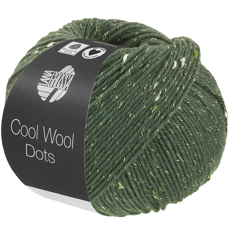 Lana Grossa Cool Wool Dots 08 Grågrøn