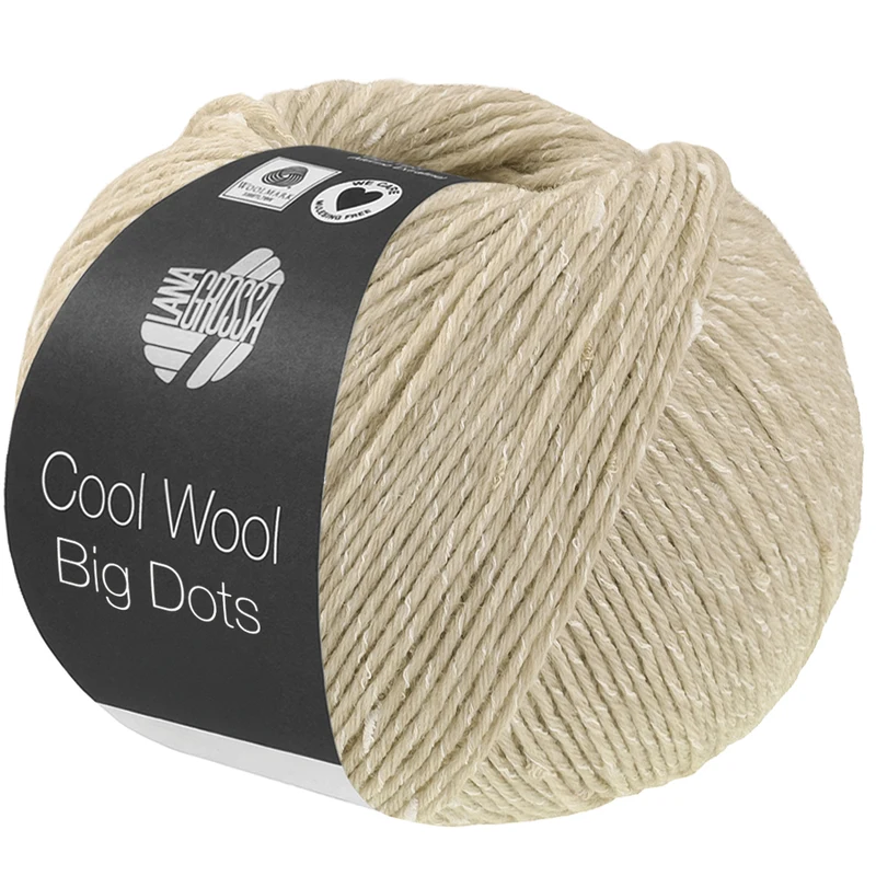 Lana Grossa Cool Wool Big Dots 112 Natur