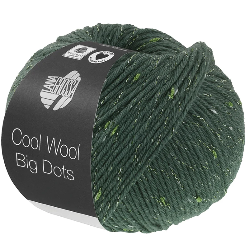 Lana Grossa Cool Wool Big Dots 108 Grågrøn
