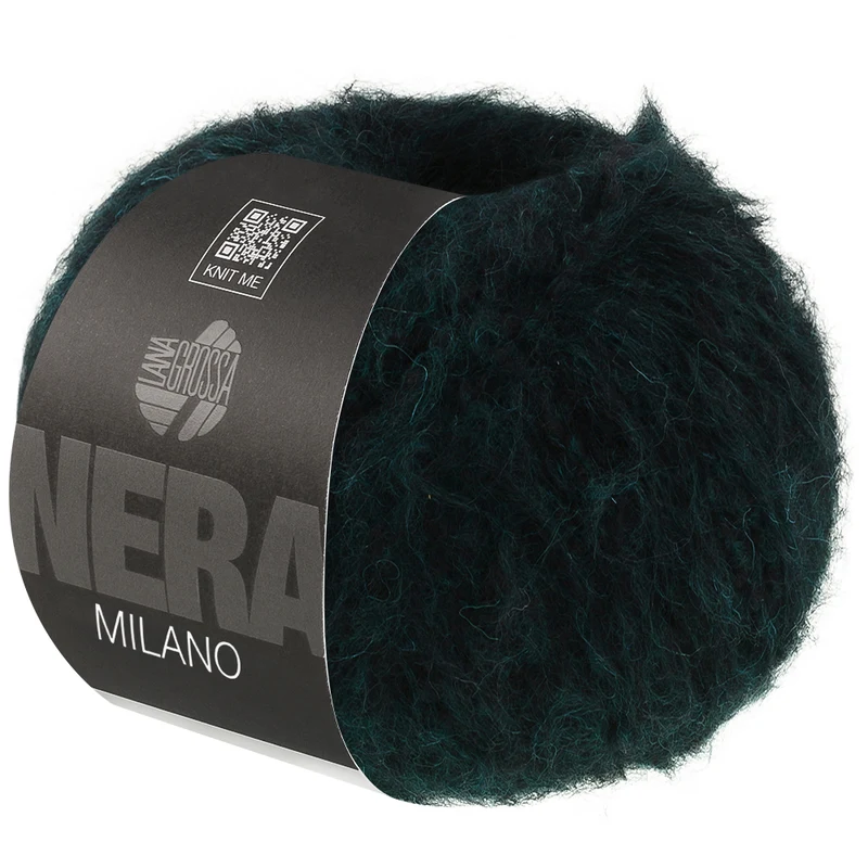 Lana Grossa Milano 08 Sortgrøn