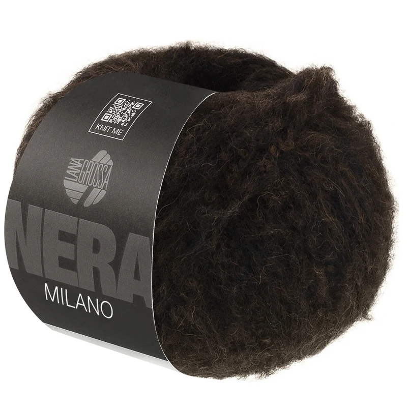 Lana Grossa Milano 04 Sortbrun