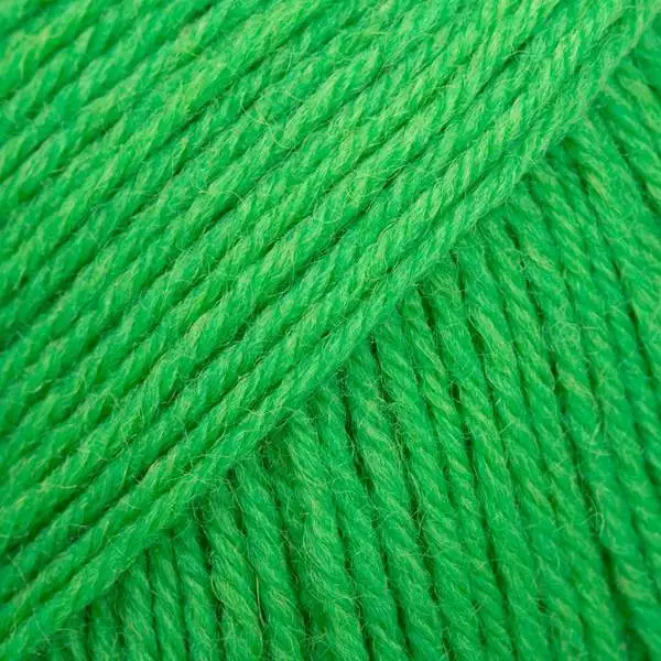 DROPS Fabel Uni Colour 118 Papegøje grøn