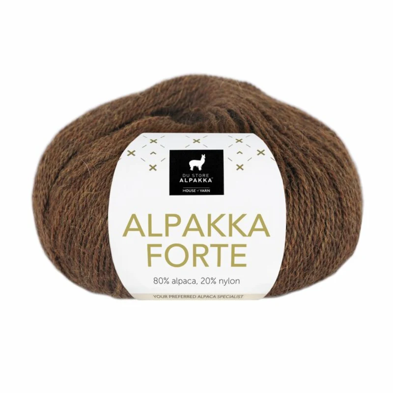 Du Store Alpakka Forte 709 Varm brun meleret