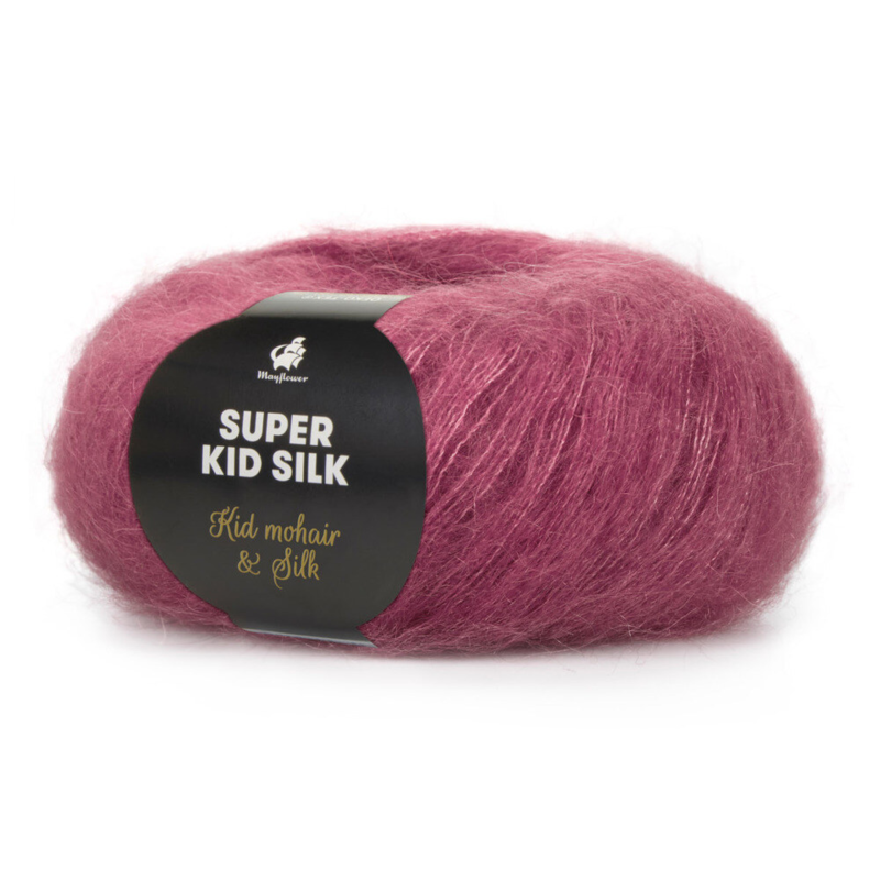 Mayflower Super Kid Silk 16 Mørk rosa