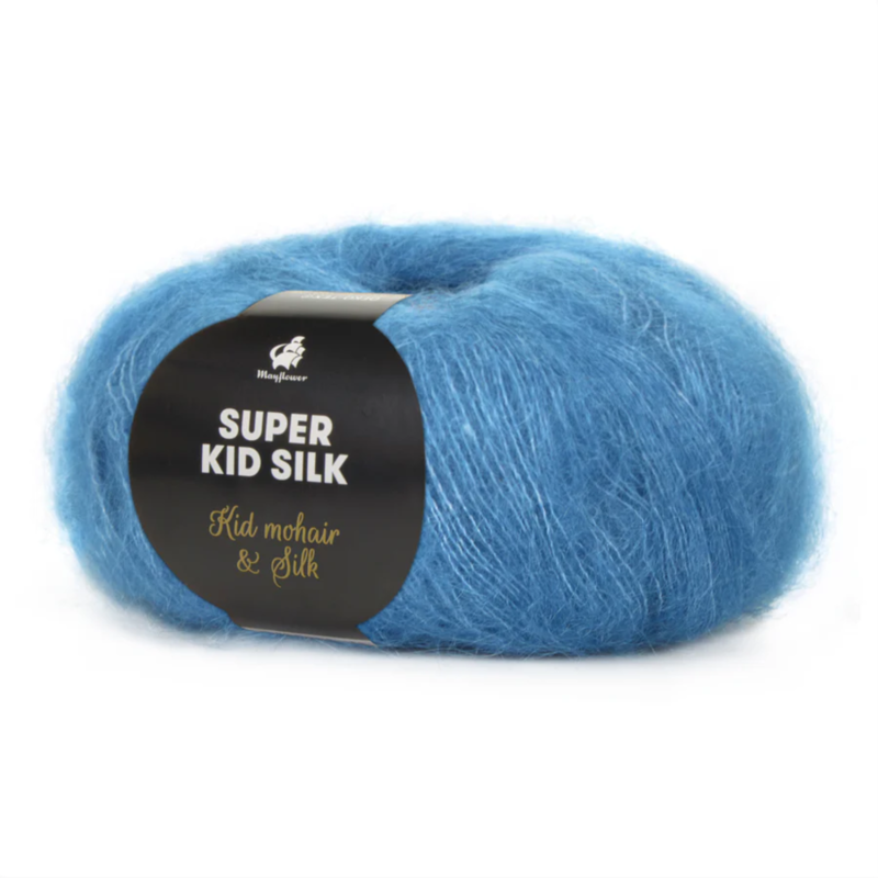 Mayflower Super Kid Silk 125 Mørk dueblå