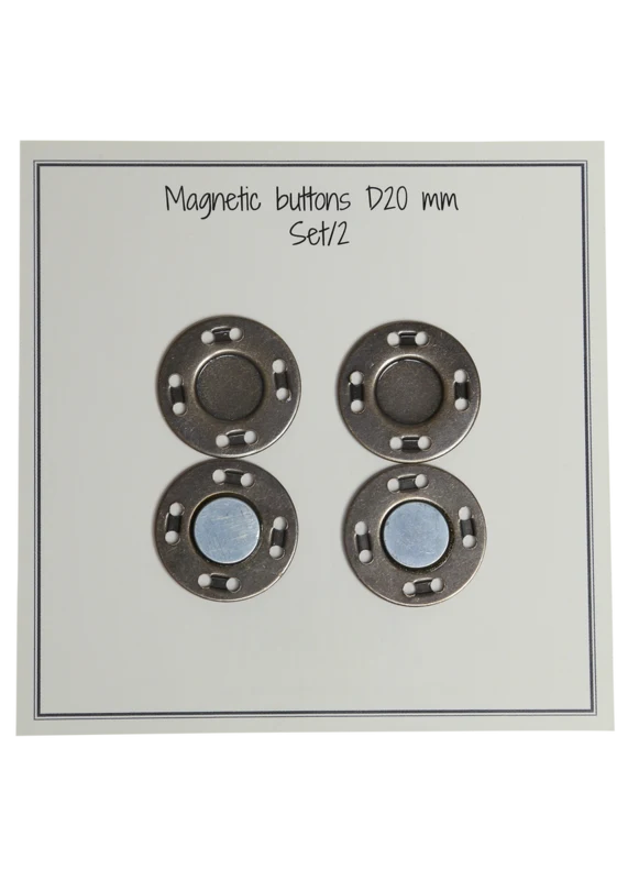 Go Handmade Magnetknapper 20 mm (2 stk): Bronze