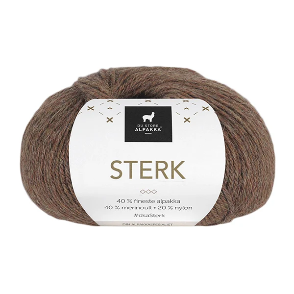Du Store Alpakka Sterk 896 Varm brun meleret