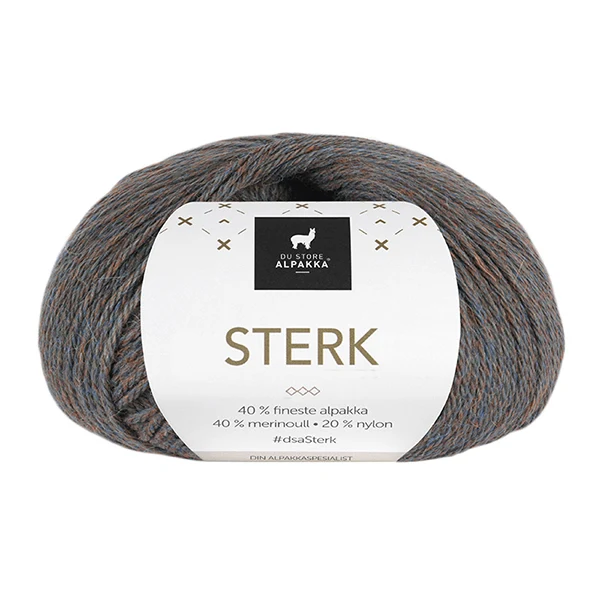 Du Store Alpakka Sterk 897 Petrol rust meleret