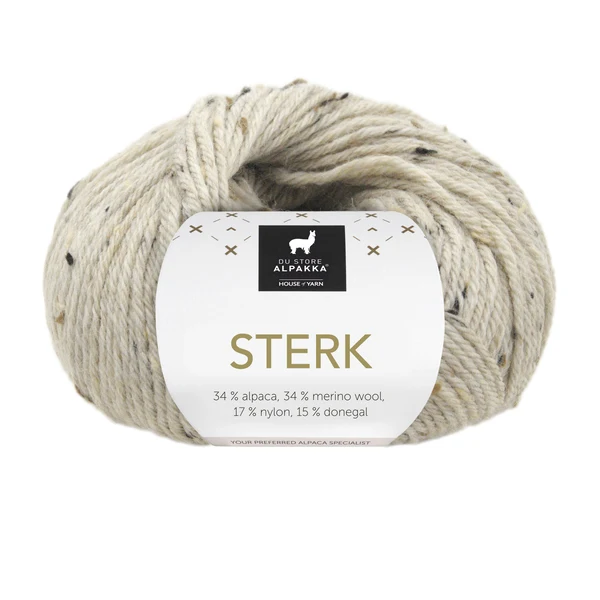 Du Store Alpakka Sterk 932 Lys beigemeleret tweed