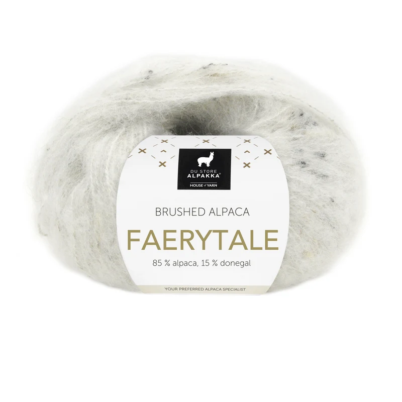 Du Store Alpakka Faerytale 814 Hvid tweed