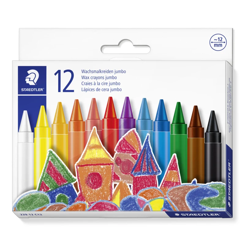 STAEDTLER Noris Club jumbo 229 voksfarver, 12 stk – Hovedbillede