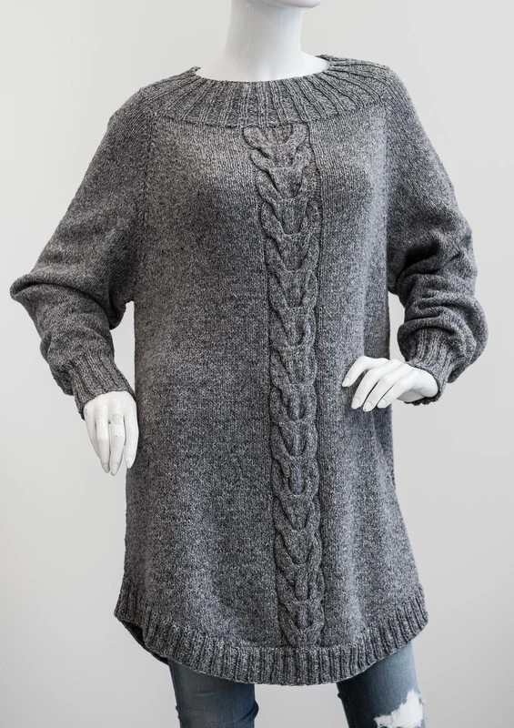 1696 Poncho Sweater Med Snoning