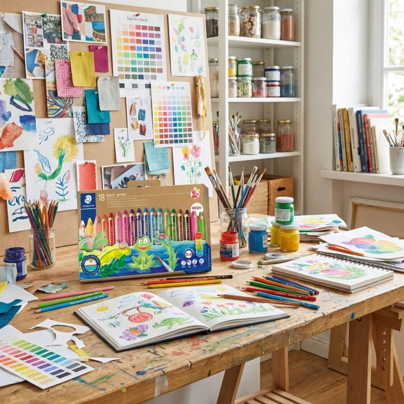 STAEDTLER Buddy 3-i-1 farveblyanter, 18 stk – Hovedbillede