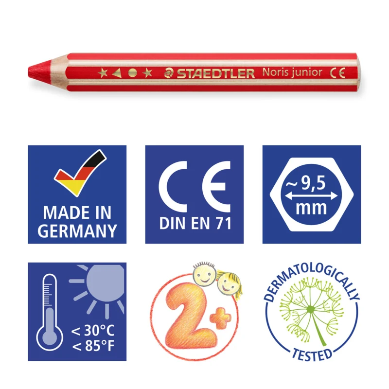 STAEDTLER Buddy 3-i-1 farveblyanter, 18 stk – Picto1