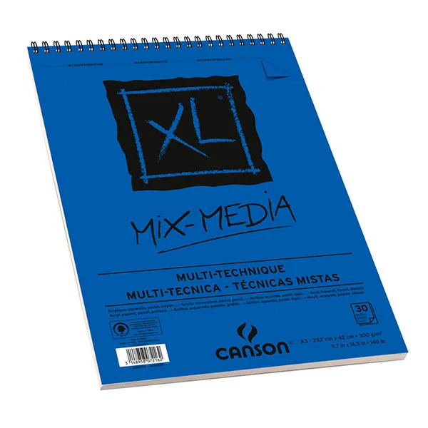 XL Mix-Media Skitsepapirsblok A3 - 30 ark