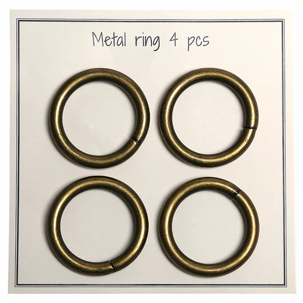 Go Handmade Metal O-ring, 4 stk, 30mm 52 Bronze