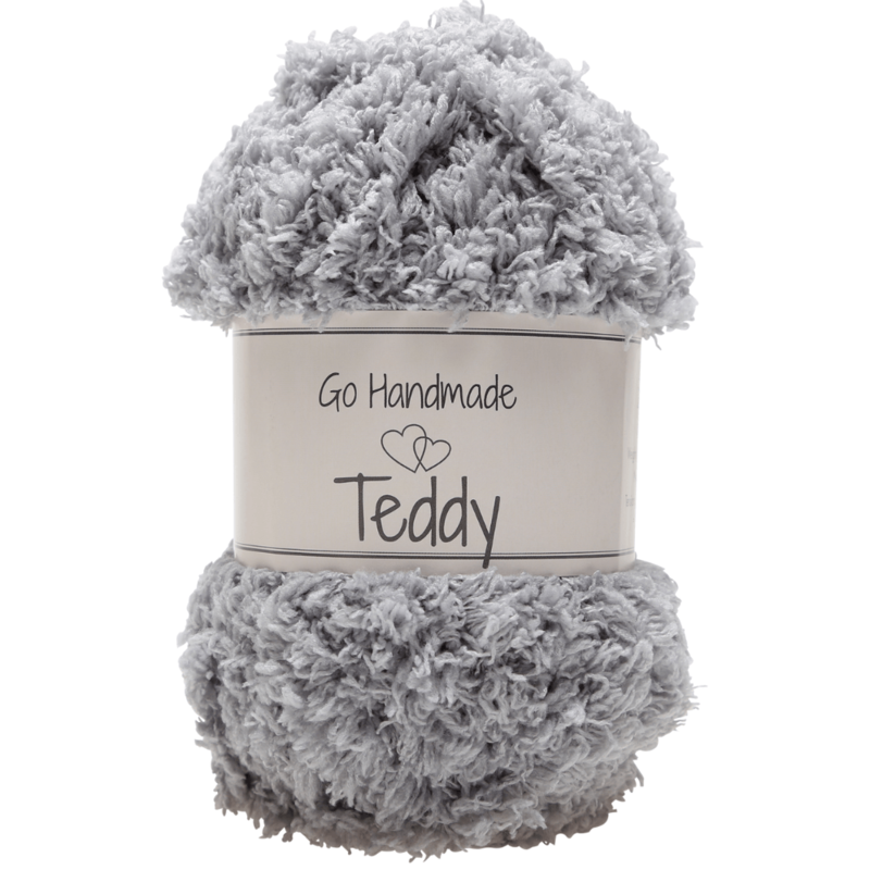 Go Handmade Teddy 17347 Lysegrå