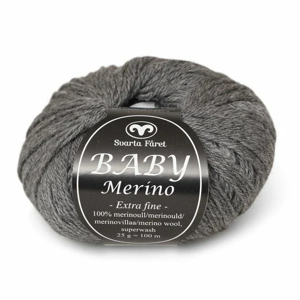 Svarta Fåret Baby Merino 08 Grå