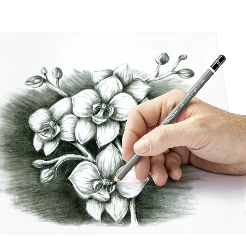 STAEDTLER mars lumograph charcoal & tegnestub, 3 + 1 stk – Anvendelse