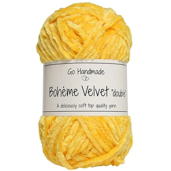 Go Handmade Bohéme Velvet Dobbelt 17673 Giraffe Yellow