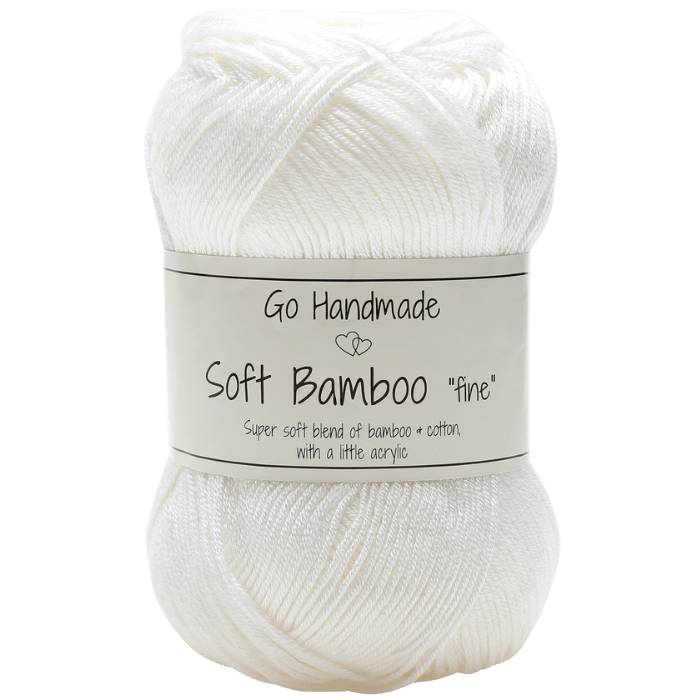 Go Handmade Soft Bamboo "Fine"  17423 Hvid