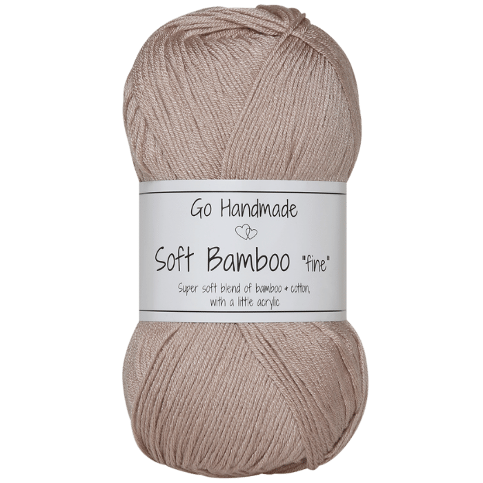 Go Handmade Soft Bamboo "Fine"  17429 Pastelbrun