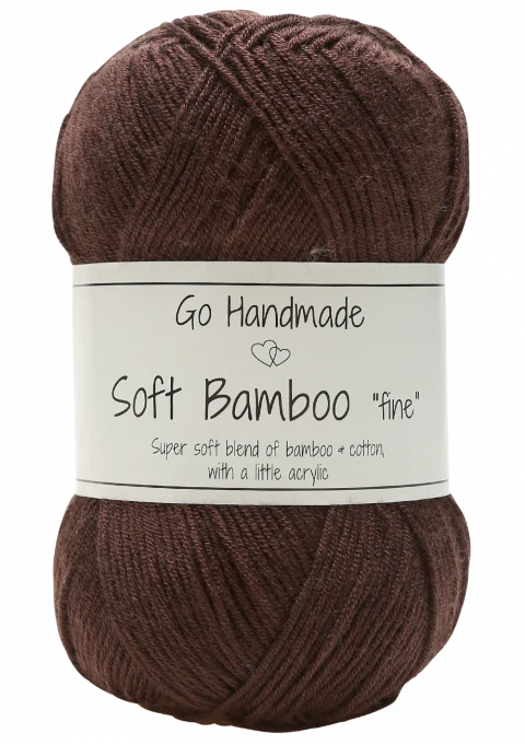 Go Handmade Soft Bamboo "Fine" 17323 Mørkebrun