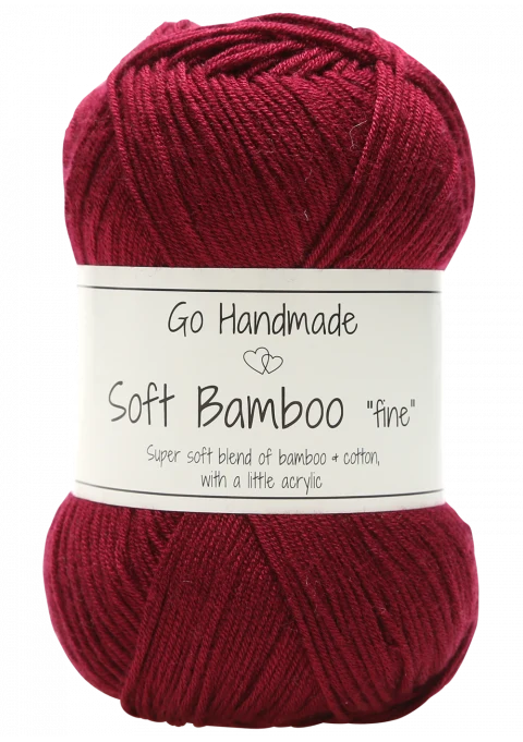 Go Handmade Soft Bamboo "Fine" 17327 Bordeaux