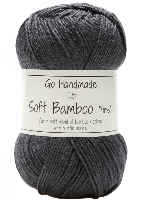 Go Handmade Soft Bamboo "Fine" 17330 Mørkegrå
