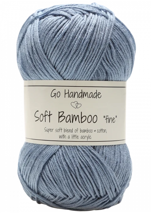 Go Handmade Soft Bamboo "Fine"  17373 Jeans blå