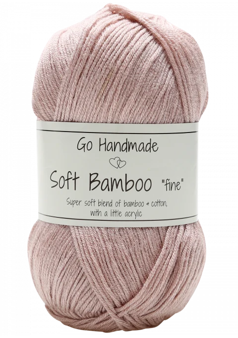 Go Handmade Soft Bamboo "Fine" 17421 Lys gammelrosa