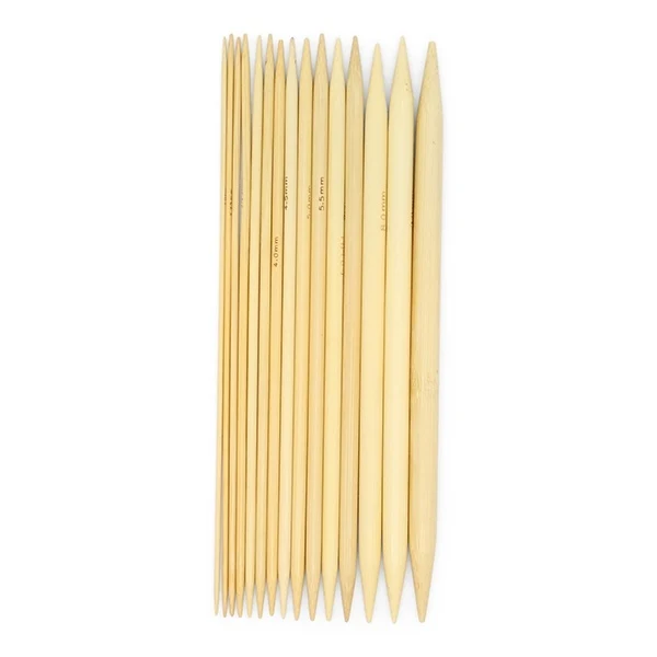 HobbyArts Strømpepindesæt Lys bambus 20    cm