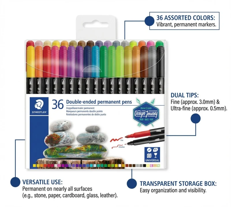STAEDTLER Duotusser Permanente, 36 stk – TB36
