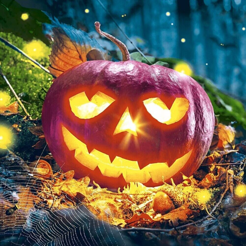 Servietter, Halloween, 33x33 cm, 20 stk. Græskar