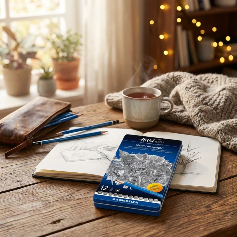 STAEDTLER Mars Lumograph Blyanter, 12 stk – Hovedbillede lukket