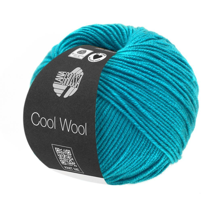 Lana Grossa Cool Wool 2036 Azurblå