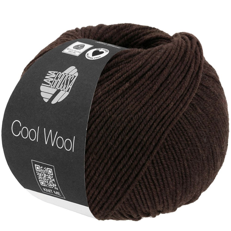 Lana Grossa Cool Wool 2113 Sortbrun