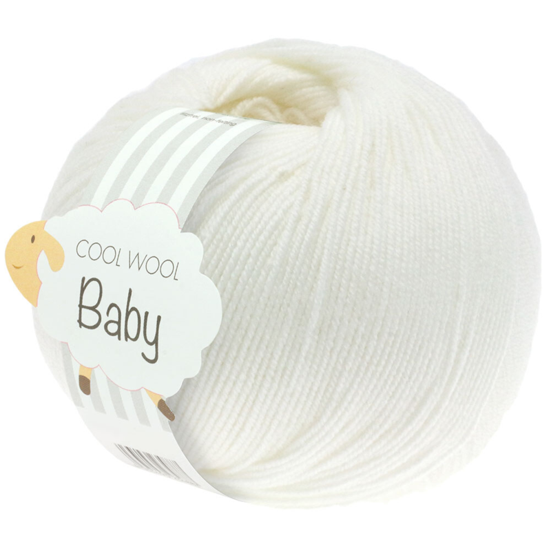 Lana Grossa Cool Wool Baby 207 Hvid