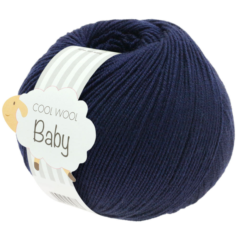 Lana Grossa Cool Wool Baby 210 Natblå