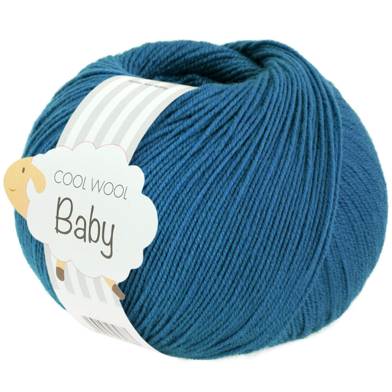 Lana Grossa Cool Wool Baby 326 Petrolblå