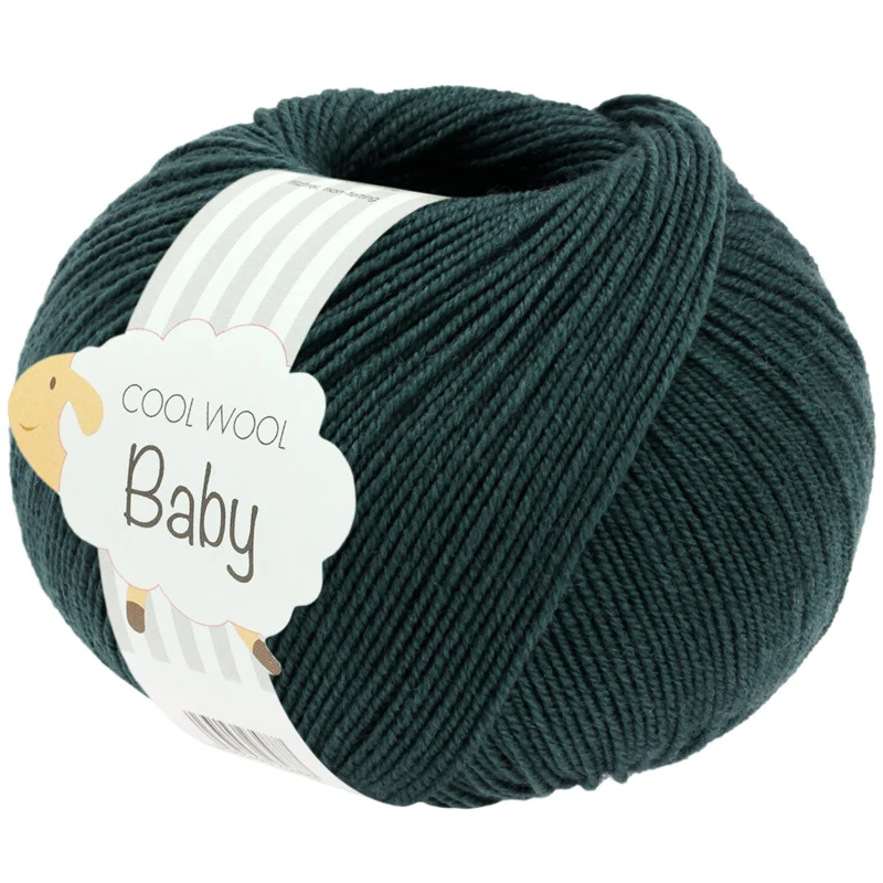 Lana Grossa Cool Wool Baby 350 Mørk petrol
