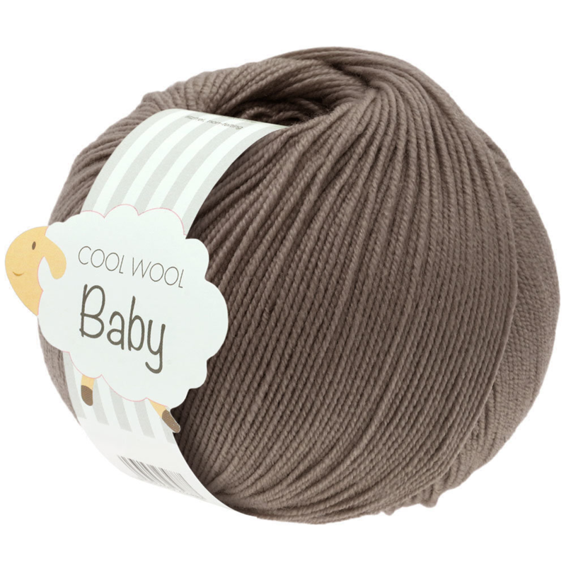 Lana Grossa Cool Wool Baby 211 Gråbrun