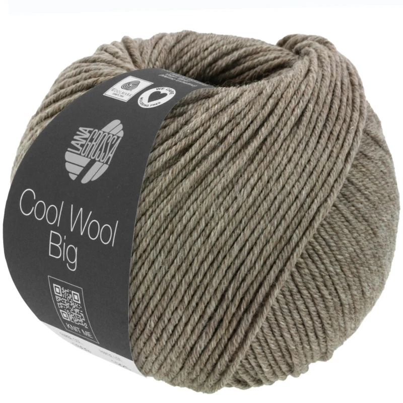 Lana Grossa Cool Wool Big 1626 Gråbeige meleret