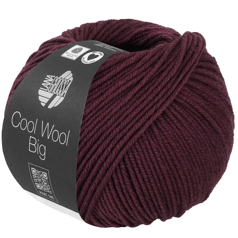 Lana Grossa Cool Wool Big 1044 Sortrød