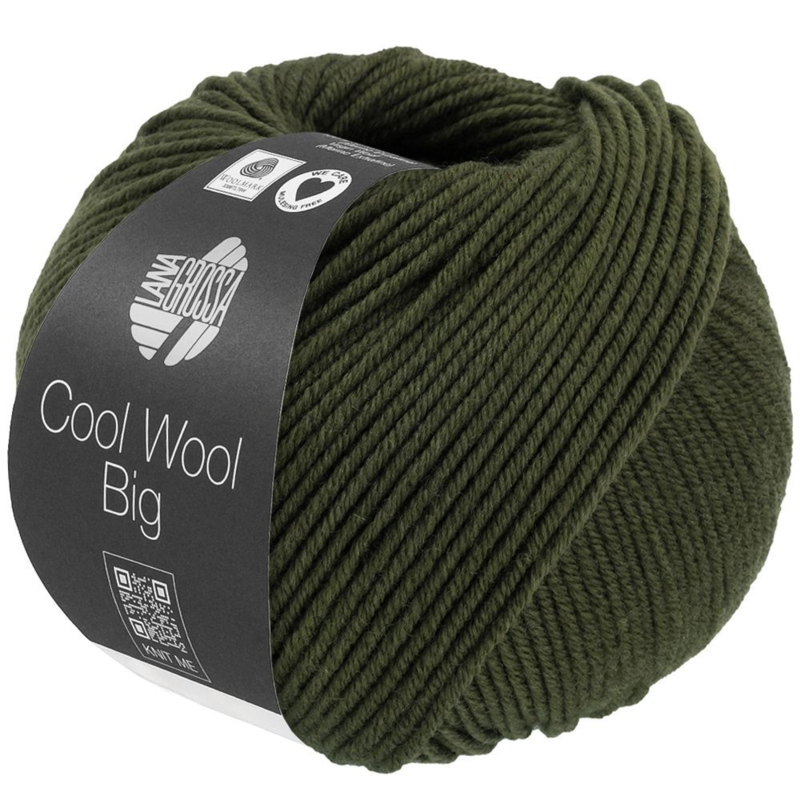 Lana Grossa Cool Wool Big 1695 Vadmelsgrøn meleret