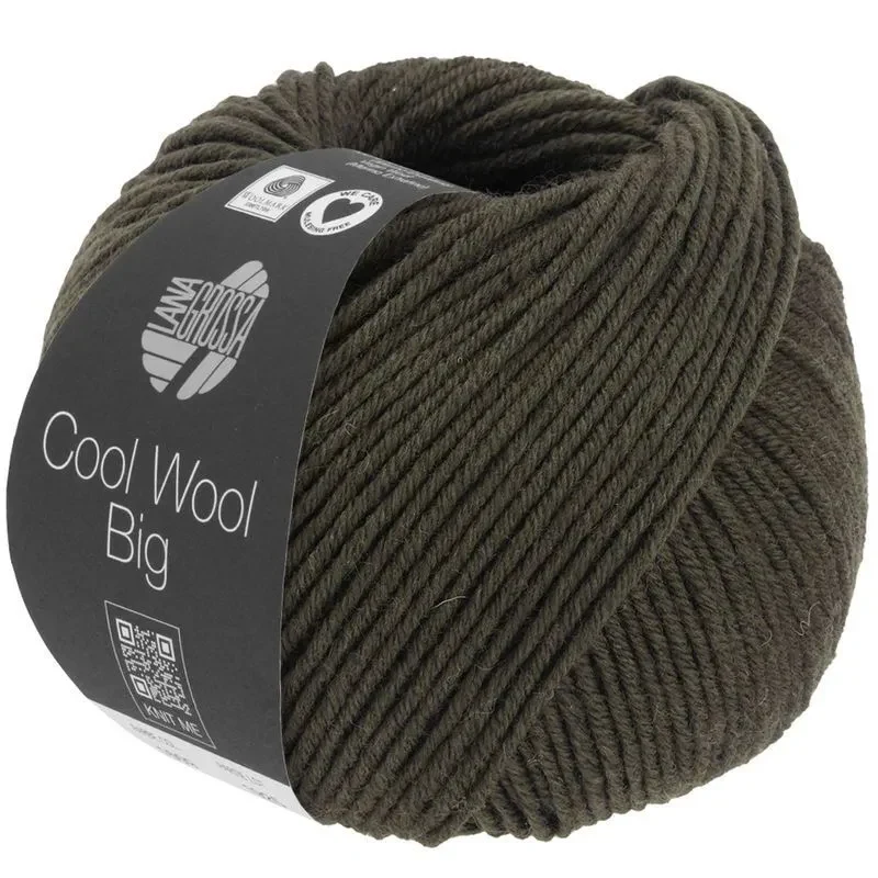 Cool Wool Big 1629 Mørk oliven meleret