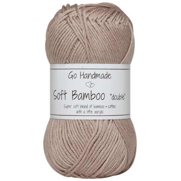 Go Handmade Soft Bamboo "Double" 17779 Pastelbrun