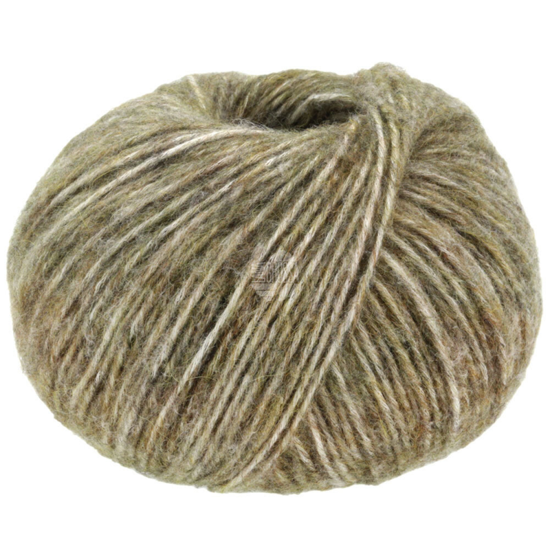 Lana Grossa Natural Alpaca Pelo 21 Høgrøn meleret