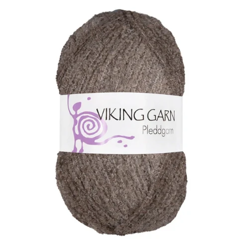 Viking Pleddgarn 707 Mørk brun