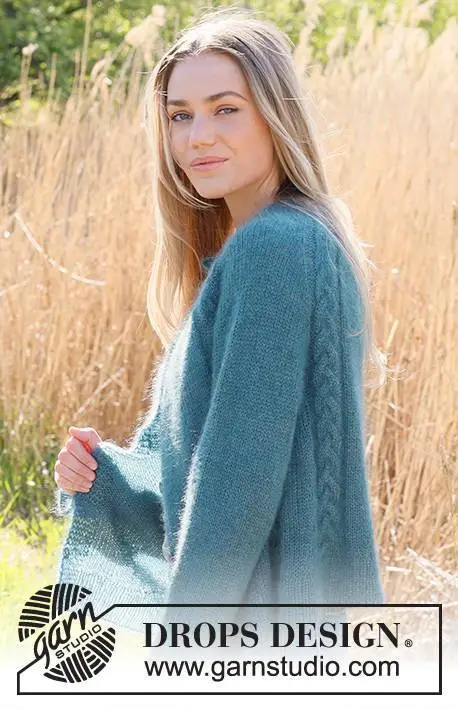 236-26 Cabled Bliss Cardigan by DROPS Design